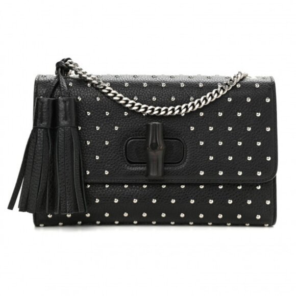 EUC Gucci Studded Medium Miss Bamboo Bag - Picture 1 of 14